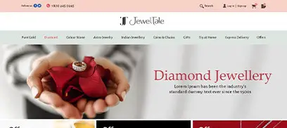 Ecommerce website development for Jewellery Industry