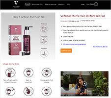 Website developed in ecommerce content management system Joomla and VirtueMart