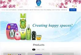 Custom Web Design for Fragrance 