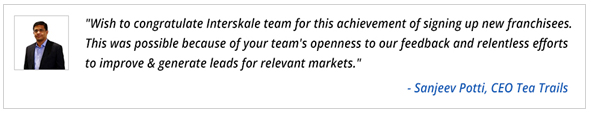 Client testimonial for a digital marketing agency for franchise lead generation 