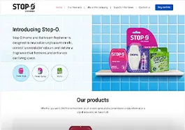 Website design for a home fresheners/fragrances