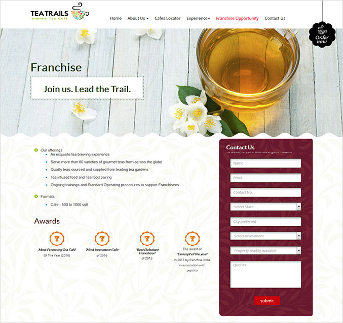 Cafe Websites With Modern Website Design